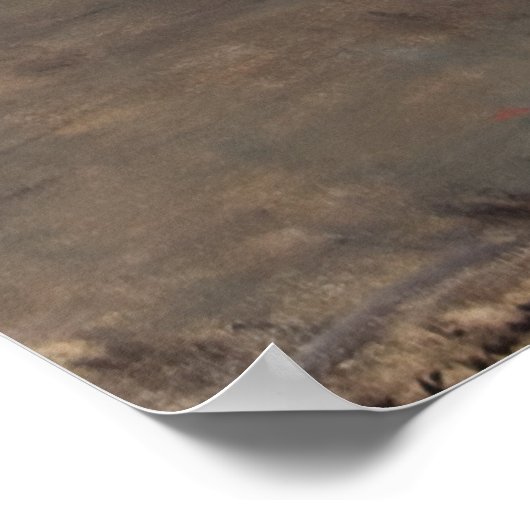 マッチスティックガール貧しい障害者市場オン通り ポスター (角)