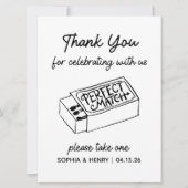 マッチボックスの有利な標識を取る | 結婚感謝 (正面)