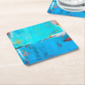 マッチボックスブルー5 スクエアペーパーコースター (アングル)