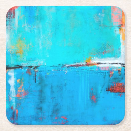 マッチボックスブルー5 スクエアペーパーコースター (正面)