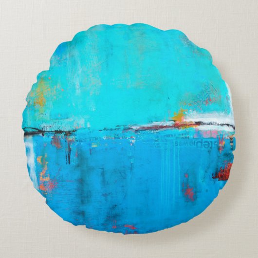 マッチボックスブルー5 ラウンドクッション (正面)