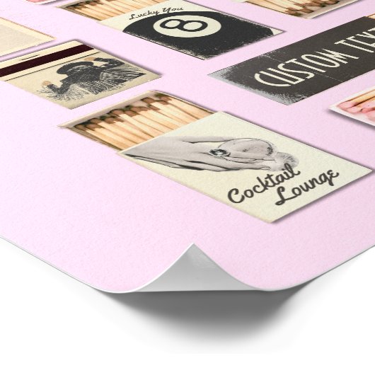 マッチボックスポスターテンプレートウォールアートプリント ポスター (角)