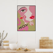 マッチボック日本のスのラベル抽象芸術ヴィンテージ ポスター (キッチン)