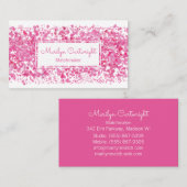 マッチメーカーピンクスペックル名刺 名刺 (正面/裏面)