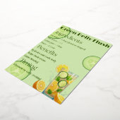 マッチャミントデトックス 箔招待状 (回転した状態)