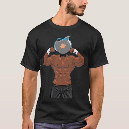 マッチョな魚 Tシャツ (正面)