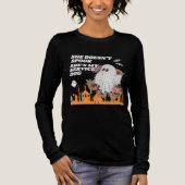 マッチングは幽霊とカボチャのサービスドッグを台無しにしない トライブレンドTシャツ (正面)