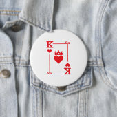 マッチングカップルのハロウィーンの衣装キング・オブ・ハート 缶バッジ (インサイチュ)