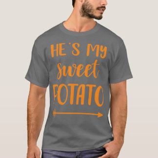 マッチングカップルの感謝祭のために私のサツマイモ Tシャツ