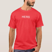マッチングカップルのTシャツ Tシャツ (正面)
