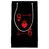 マッチングカップルハロウィーンの衣装クイーン・オブ・ハート スモールペーパーバッグ (正面)