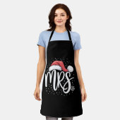 マッチングカップルミセス結婚ズのクリスマス醜いサンタ エプロン (着用した状態)