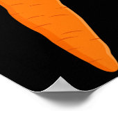 マッチングカップル衣装キッドおもしろい野菜ニンジンH ポスター (角)