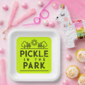 マッチングクラブトーナメントイベントピックボールおもしろい ペーパープレート (パーティー)