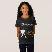 マッチングクリスマスメリーカップル病気トナカイ Tシャツ (正面フル)