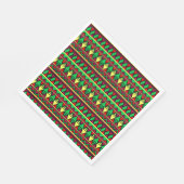 マッチングクワンザイエローレッドブラックグリーンランチョン スタンダードランチョンナプキン (角)