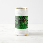 マッチンググリーンメリークリスマス金ゴールドベル ビールジョッキ (中央)