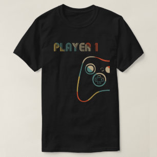 マッチングゲーマーカップルプレーヤー1プレーヤー2 Tシャツ