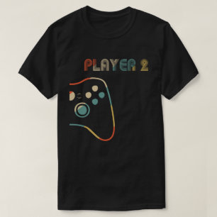 マッチングゲーマーカップルプレーヤー1プレーヤー2 Tシャツ