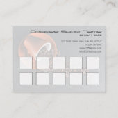 マッチングコーヒーショップロイヤリティスタンプカード ロイヤリティカード (裏面)