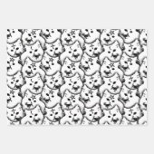 マッチングゴシックCatかわいいキットンペンタグラム ラッピングペーパーシート (正面2)