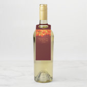 マッチングサンクスギビングオレンジのリーフ名の年ボトル ボトルネックタグ (ボトル)