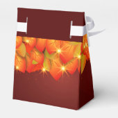 マッチングサンクスギビングオレンジの葉の名前の年の好意 フェイバーボックス (裏面サイド)