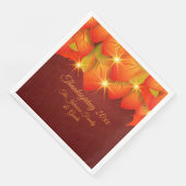 マッチングサンクスギビングオレンジの葉の名前の年ディナー (コーナー)