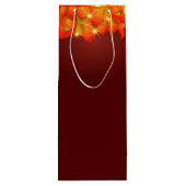 マッチングサンクスギビングオレンジの葉の名前の年ワイン ワインギフトバッグ (裏面)