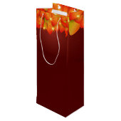 マッチングサンクスギビングオレンジの葉の名前の年ワインW ワインギフトバッグ (裏面アングル)