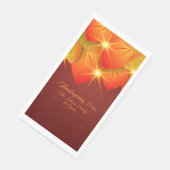 マッチングサンクスギビングオレンジの葉の名前の年紙 (コーナー)