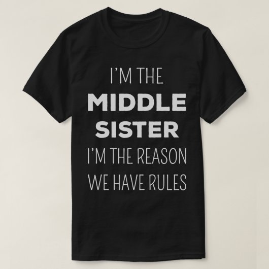 マッチングシスターズ中姉妹の理由 Tシャツ (デザイン正面)