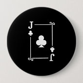 マッチングジャッククラブスーツトランプ モダン 缶バッジ (正面)