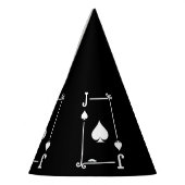 マッチングジャックスペードスーツトランプ モダン パーティーハット (左)