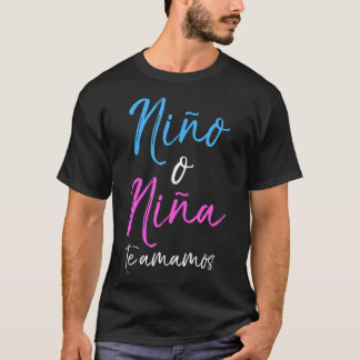 マッチングスペインの性別リビールシャツNiAn±o NiAn± Tシャツ
