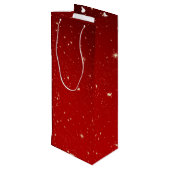 マッチングセットクリスマスレッド金ゴールドツリー星名 ワインギフトバッグ (裏面アングル)