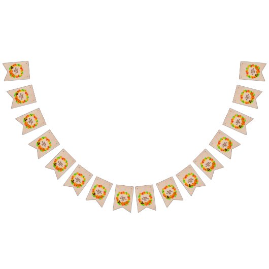 マッチングセット感謝祭グリーン金ゴールドリース帽子 バンティングフラッグ (全)