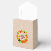 マッチングセット感謝祭グリーン金ゴールドリース帽子 フェイバーボックス (オープン)