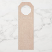 マッチングセット感謝祭グリーン金ゴールドリース帽子 ボトルネックタグ (裏面)