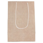 マッチングセット感謝祭グリーン金ゴールドリース帽子 ミディアムペーパーバッグ (裏面)