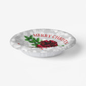 マッチングセット – 金ゴールドベルレッドボウクリスマス20xx ペーパーボウル (傾斜あり)