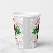 マッチングセット – 金ゴールドベルレッドボウクリスマス20xx 紙コップ (右)