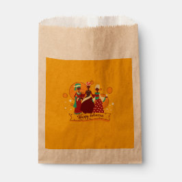 マッチングハッピークワンザ3レディースイエロー フェイバーバッグ