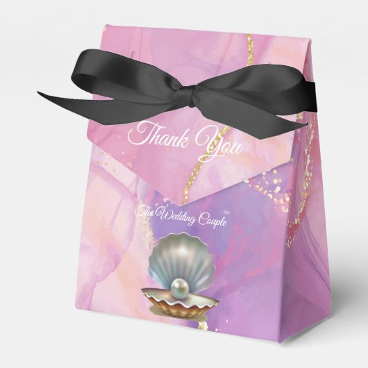 マッチングピンクゴールド&大理石 フェイバーボックス (正面サイド)