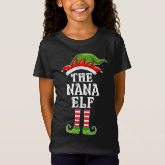 マッチングファミリーおもしろいザナナ小妖精や小人クリスマスコスト Tシャツ
