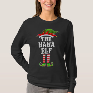 マッチングファミリーおもしろいザナナ小妖精や小人クリスマスコスト Tシャツ