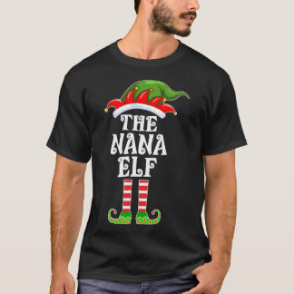 マッチングファミリーおもしろいザナナ小妖精や小人クリスマスコスト Tシャツ