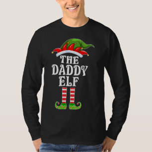 マッチングファミリーおもしろいザDaddy小妖精や小人クリスマスコスト Tシャツ