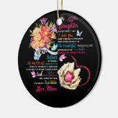 マッチングファミリーの母からの私の娘の贈り物に セラミックオーナメント (左)