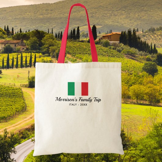 マッチングファミリーイタリイタリアントリップフラカスタムグ トートバッグ